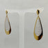Orecchini pendenti oro 18 kt giallo bianco 2.70 gr | Gioiellitosti.it